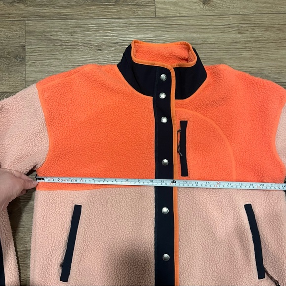 The North Face Women's Cragmont Coral Sunrise and Pink Button Up Fleece Jacket M - Picture 6 of 16